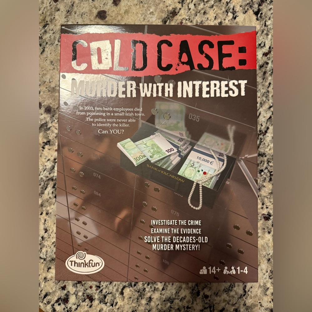 ThinkFun | Cold Case Mystery Game 1 to 4 Players, Ages 14+